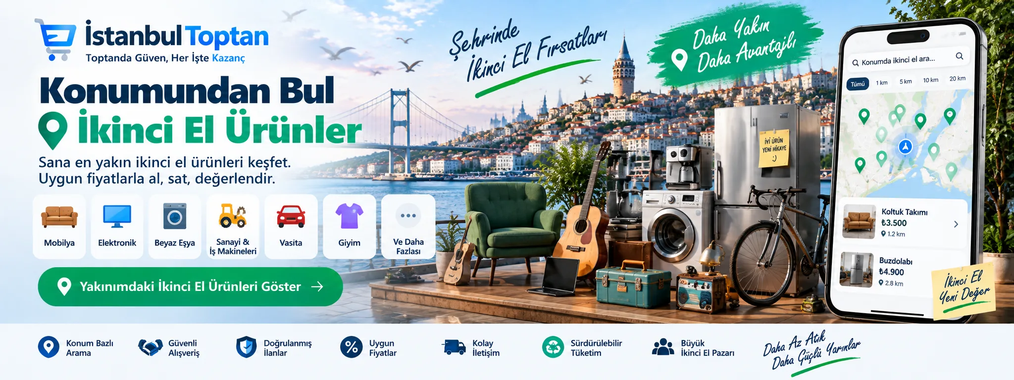 İkinci el fırsatlarını keşfet