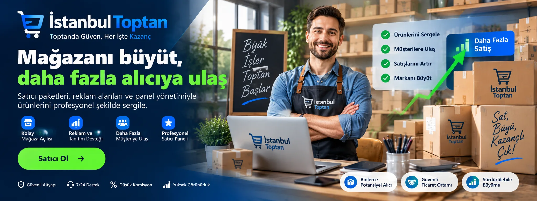 Mağazanı aç, satışını büyüt