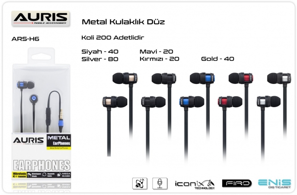 Auris HF6 Kablolu Kulaklık — ürün görseli 2