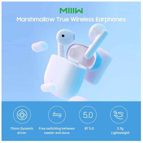 Xiaomi MIIIW Marshmallow Tam Kablosuz Kulaklık (MWTW03) — ürün görseli 2