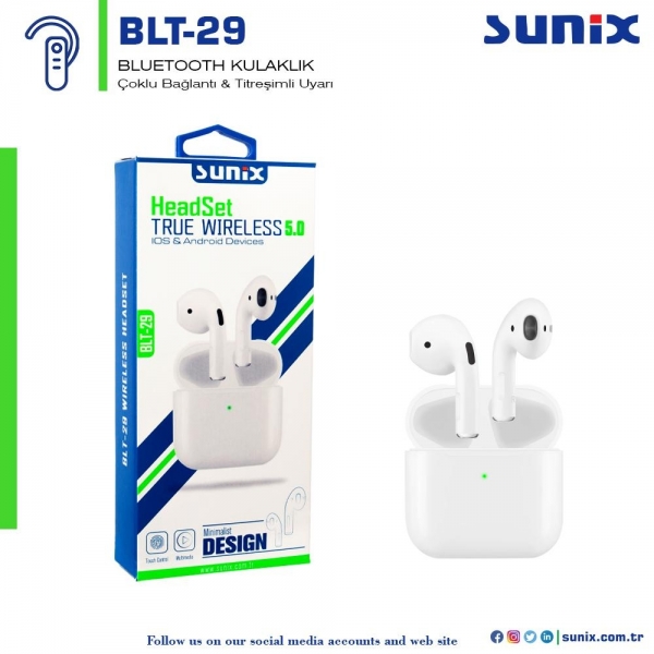 Sunix BLT-29 Tam Kablosuz Kulaklık — ürün görseli 2