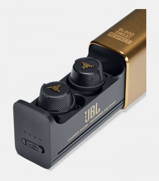 JBL UA True Wireless Flash The Rock Tam Kablosuz Kulaklık (UAFLASHROCKBLK) — ürün görseli 2