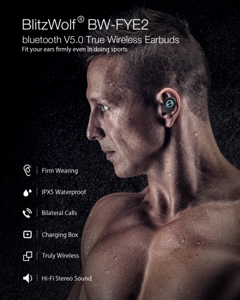 Blitzwolf BW-FYE2 Tam Kablosuz Kulaklık — ürün görseli 3