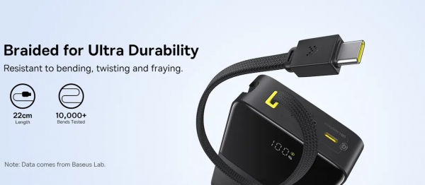 Baseus EnerFill FC51 Bipow 2 Pro 22.5W 20000 mAh Powerbank (E0027700) — ürün görseli 3