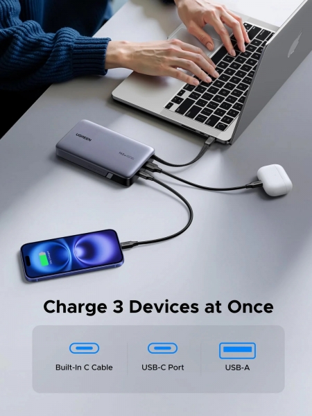 Ugreen 55992B Nexode 145W 20000 mAh Powerbank (PB551) — ürün görseli 8