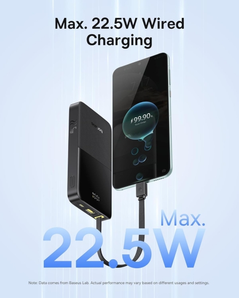 Baseus EnerFill FC51 Bipow 2 Pro 22.5W 10000 mAh Powerbank (E0027600) — ürün görseli 7
