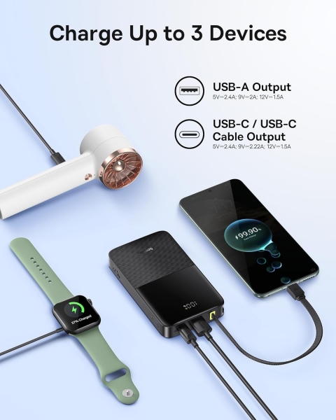 Baseus EnerFill FC51 Bipow 2 Pro 22.5W 10000 mAh Powerbank (E0027600) — ürün görseli 8