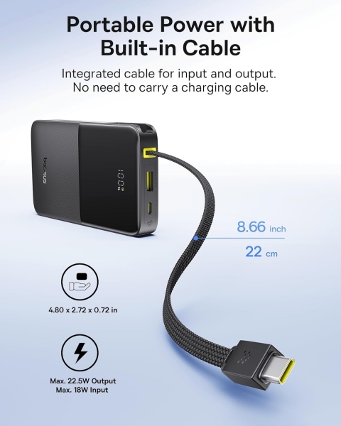 Baseus EnerFill FC51 Bipow 2 Pro 22.5W 10000 mAh Powerbank (E0027600) — ürün görseli 5