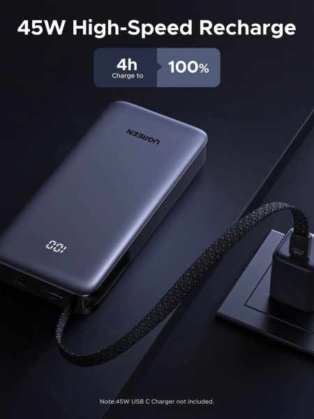 Ugreen 55988B Nexode 45W 20000 mAh Powerbank (PB536) — ürün görseli 8
