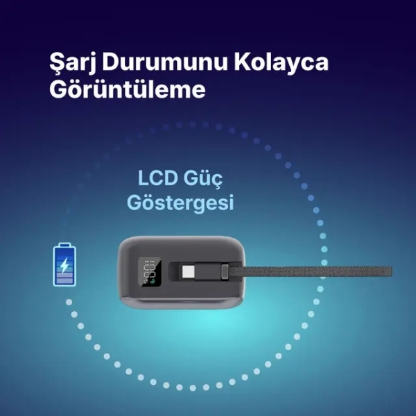 ttec ReCharger Ultra LCD 65W 30000 mAh Powerbank (2BB269GR) — ürün görseli 8