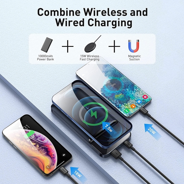 Baseus Mgsafe 20W Wireless 10000 mAh Powerbank (PPCXW10) — ürün görseli 11