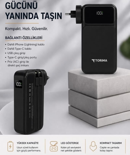Torima TRM-1027 20000 mAh Powerbank — ürün görseli 5