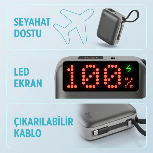 Bix PB120 20000 mAh Powerbank — ürün görseli 6