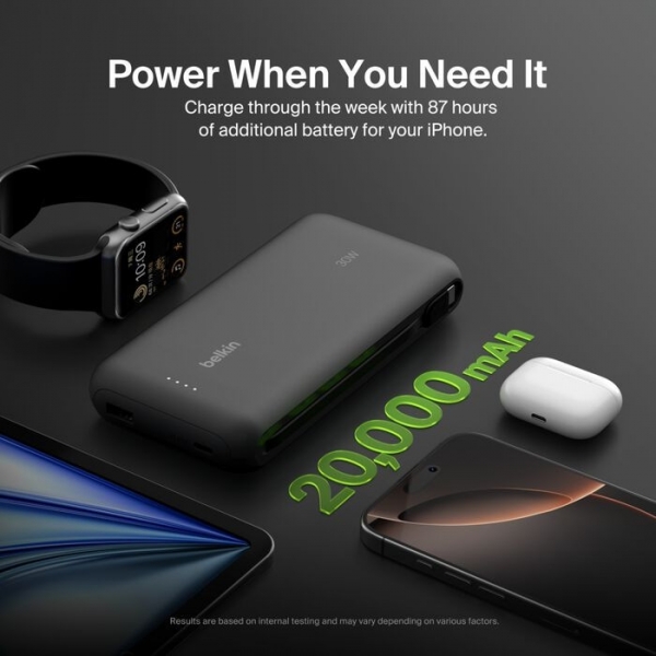 Belkin BoostCharge 20000 mAh Powerbank (BPB024) — ürün görseli 7