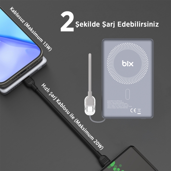 Bix PB114 5000 mAh Powerbank — ürün görseli 4