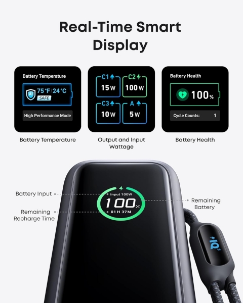 Anker Laptop 25K 165W 25000 mAh Powerbank (A1695) — ürün görseli 6