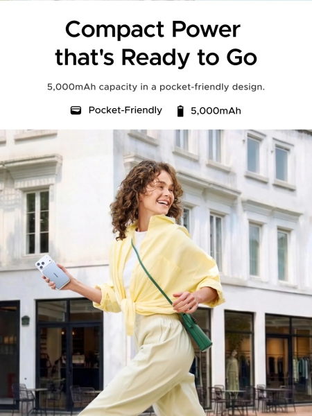 Ugreen MagFlow Air 20W 5000 mAh Powerbank (PB580) — ürün görseli 7