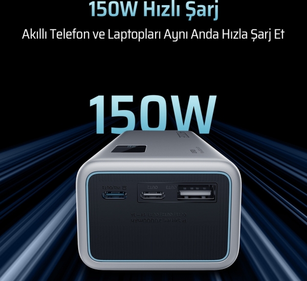 Cuktech 15 150W 20000 mAh Powerbank (PB200P) — ürün görseli 4