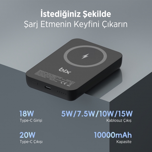 Bix PB112 10000 mAh Powerbank — ürün görseli 6