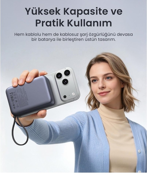 Ugreen Zapix 55450B 30W 20000 mAh Powerbank (PB567) — ürün görseli 19