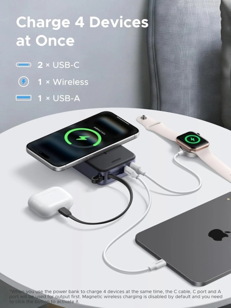 Ugreen Zapix 55450B 30W 20000 mAh Powerbank (PB567) — ürün görseli 13
