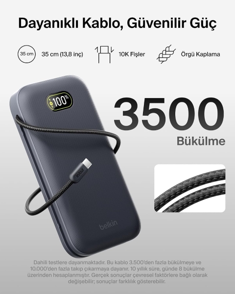 Belkin UltraCharge Pro Laptop 240W 27000 mAh Powerbank (BPB040HQCH) — ürün görseli 10