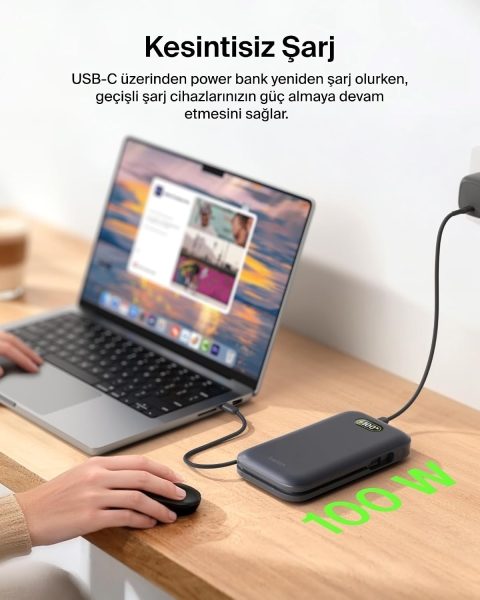 Belkin UltraCharge Pro Laptop 240W 27000 mAh Powerbank (BPB040HQCH) — ürün görseli 12