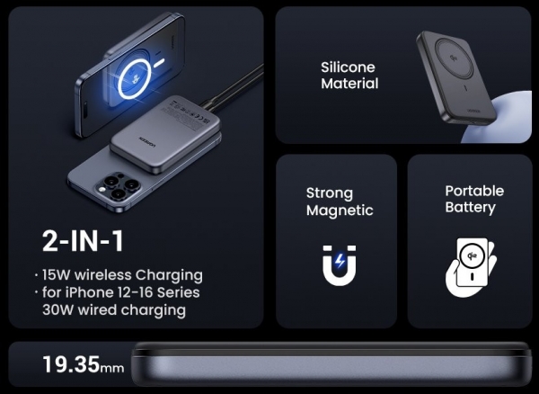 Ugreen 45763 30W 10000 mAh Powerbank (PB761) — ürün görseli 4