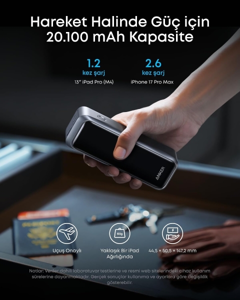 Anker Prime 220W 20100 mAh Powerbank (A110BH11) — ürün görseli 8