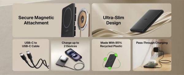 Belkin BoostCharge Slim 5000 mAh Powerbank (BPD010) — ürün görseli 8