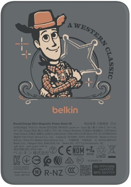 Belkin BoostCharge Slim 5000 mAh Powerbank (BPD010) — ürün görseli 5