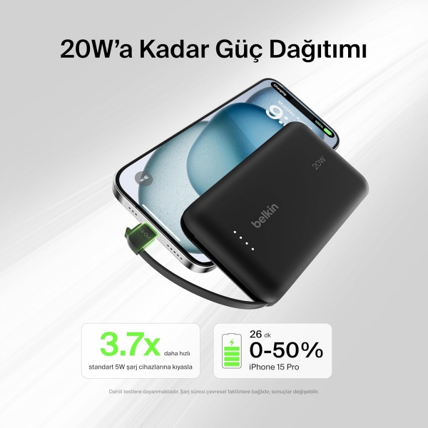 Belkin BoostCharge BPB021 10000 mAh Powerbank — ürün görseli 5
