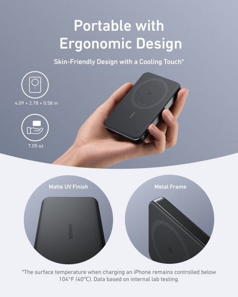 Anker MagGo Slim 10000 mAh Powerbank (A1664) — ürün görseli 5