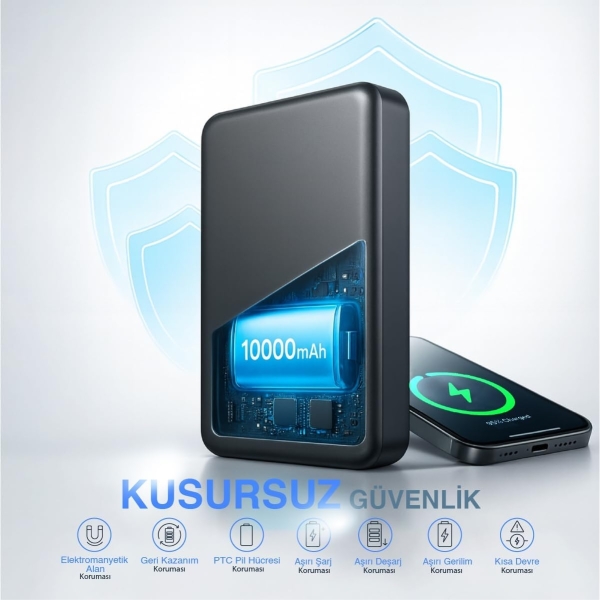 Deji Woyax All In Magsafe 10000 mAh Powerbank (WY-10 MAG-ALL) — ürün görseli 5