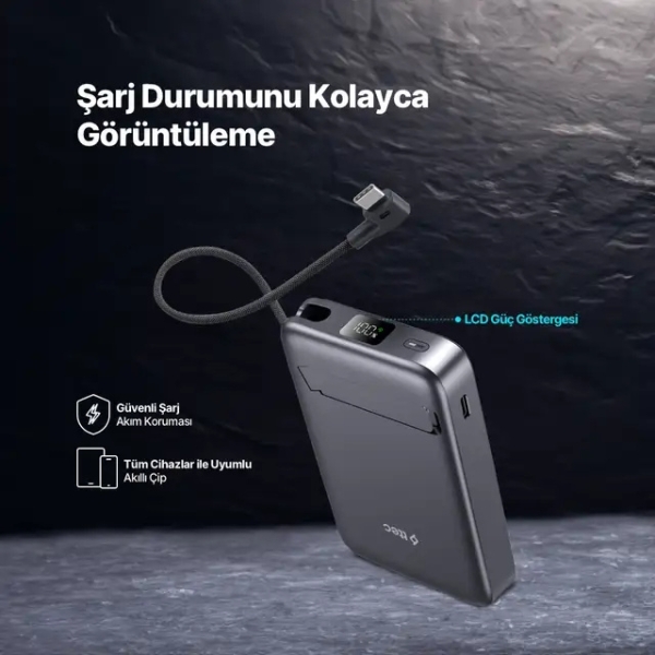 ttec ReCharger Pro M LCD 35W 10000 mAh Powerbank (2BB264UG) — ürün görseli 9