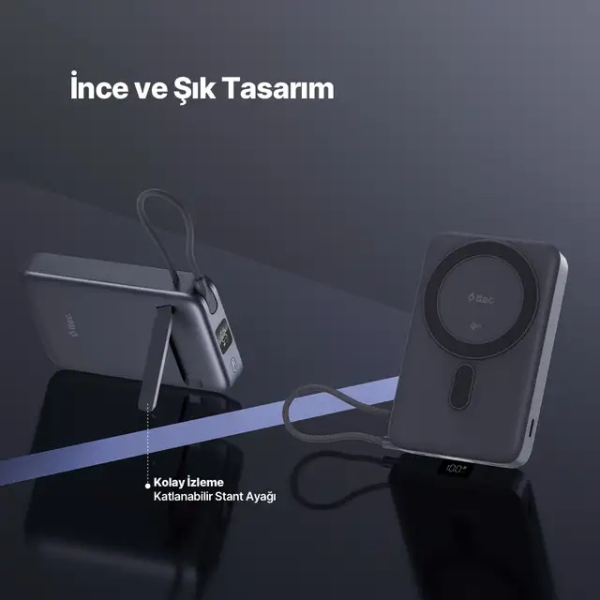 ttec ReCharger Pro M LCD 35W 10000 mAh Powerbank (2BB264UG) — ürün görseli 10