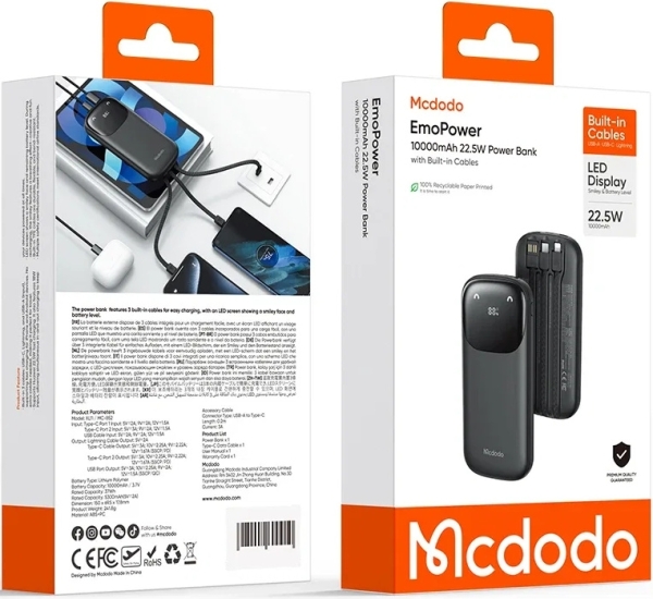 Mcdodo MC-852 22.5W 10000 mAh Powerbank (MC-8520) — ürün görseli 5