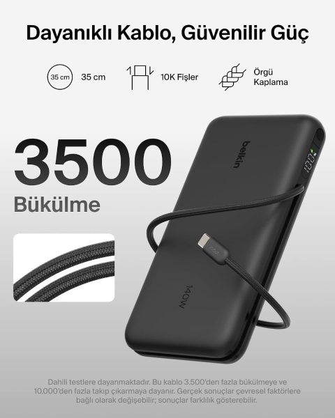 Belkin UltraCharge Pro Laptop 140W 25000 mAh Powerbank (BPB039) — ürün görseli 13