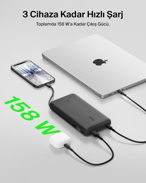 Belkin UltraCharge Pro Laptop 140W 25000 mAh Powerbank (BPB039) — ürün görseli 8