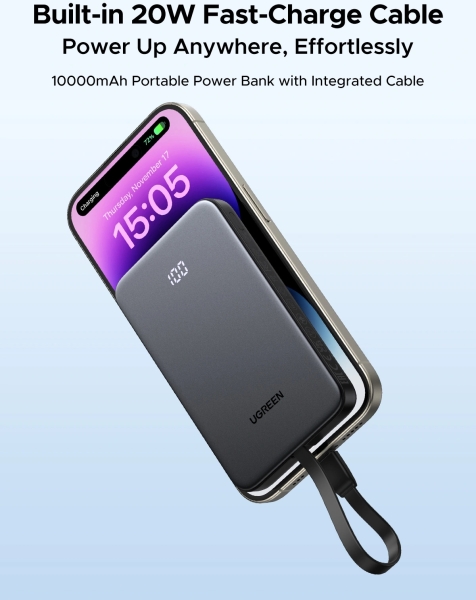 Ugreen 75161B 10000 mAh Powerbank (PB526) — ürün görseli 3