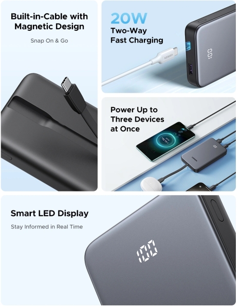 Ugreen 75161B 10000 mAh Powerbank (PB526) — ürün görseli 7