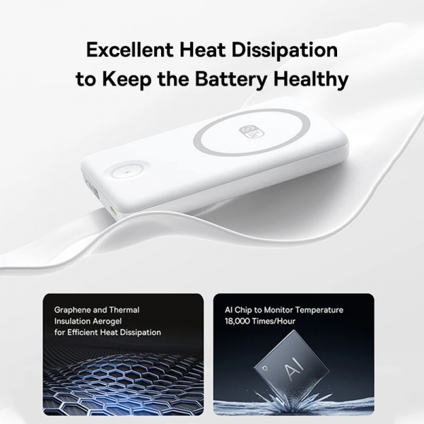 Baseus EnerFill FT11 10000 mAh Powerbank (PPCX2-1027W) — ürün görseli 7