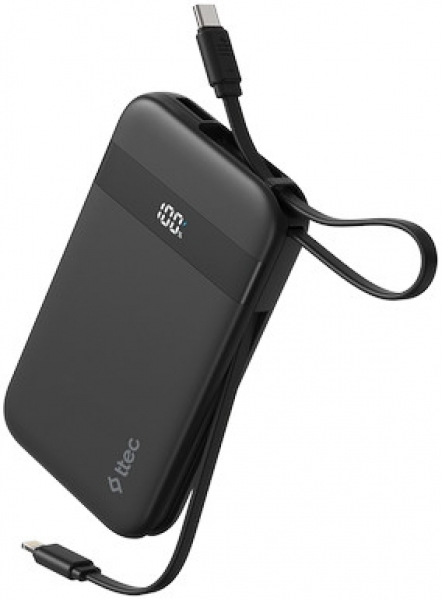 ttec ReCharger Pro LCD 30W 10000 mAh Powerbank (2BB225S)