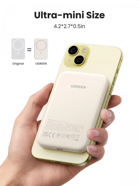 Ugreen 25207 Magnetic 15W 5000 mAh Powerbank (PB560) — ürün görseli 4