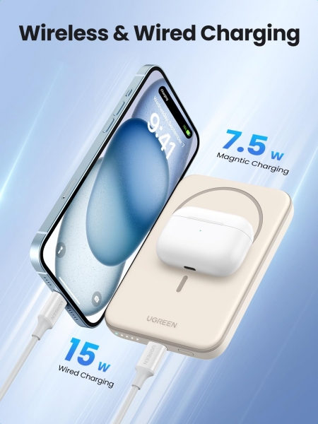 Ugreen 25207 Magnetic 15W 5000 mAh Powerbank (PB560) — ürün görseli 5