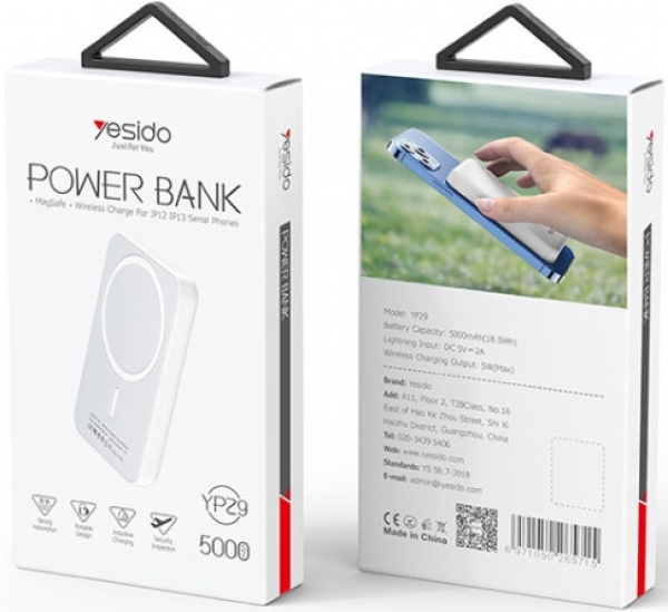 Yesido YP29 5000 mAh Powerbank — ürün görseli 5