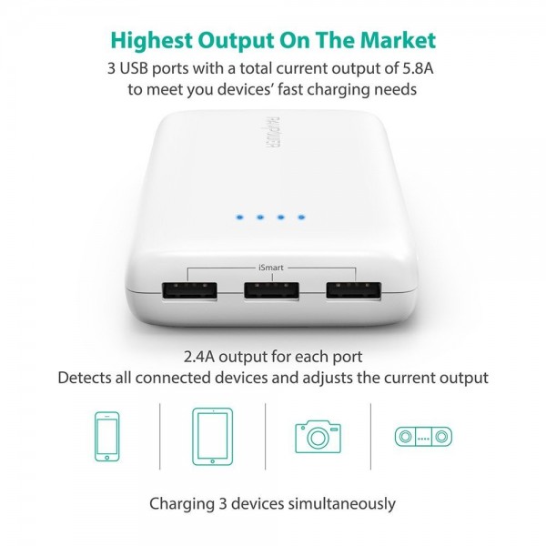 RAVPower Ace 22000 mAh Powerbank (RP-PB052) — ürün görseli 4