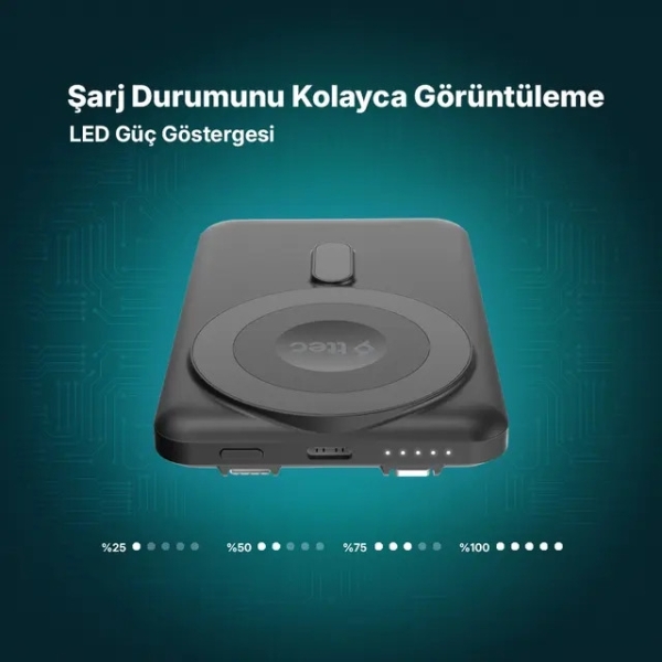 ttec ReCharger M 5000 mAh Powerbank (2BB236S) — ürün görseli 11