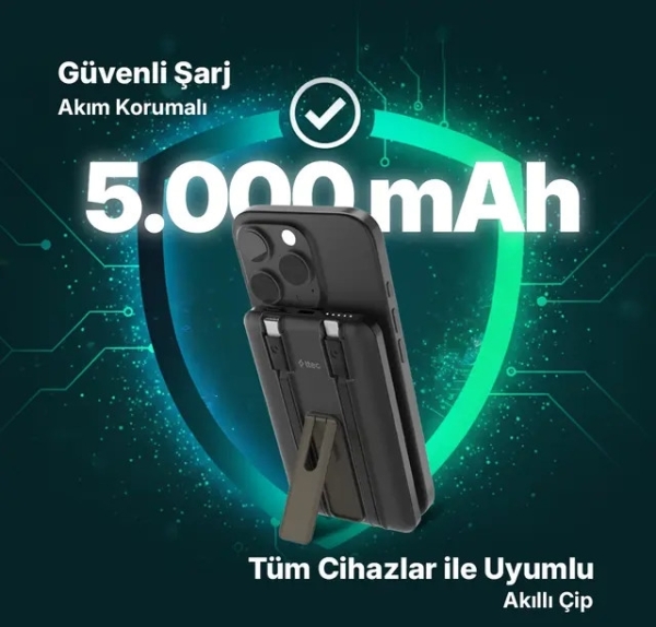 ttec ReCharger M 5000 mAh Powerbank (2BB236S) — ürün görseli 6