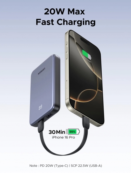 Ugreen PB507 10000 mAh Powerbank (75131B) — ürün görseli 4